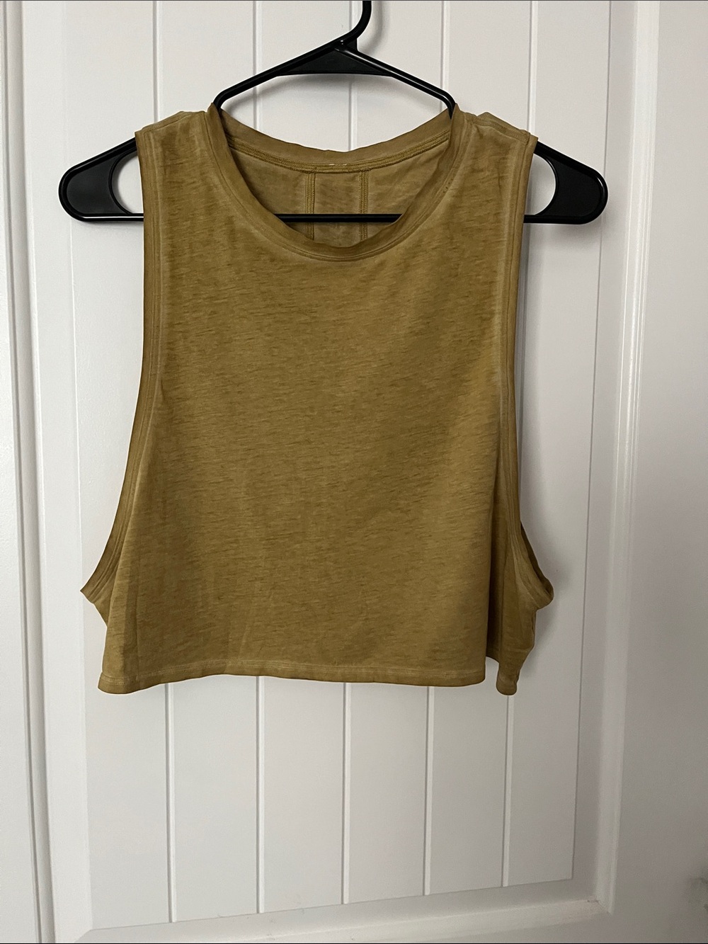 lululemon athletica Mustard Crop Muscle Tank - Picture 1 of 3